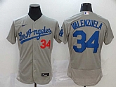 Dodgers 34 Fernando Valenzuela Gray 2020 Nike Flexbase Jersey,baseball caps,new era cap wholesale,wholesale hats